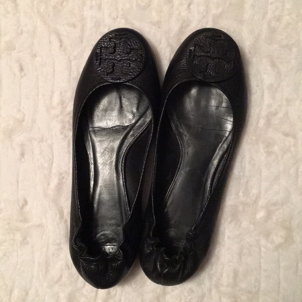 Tory Burch Black Reva Flats